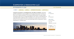 Desktop Screenshot of carpenterassociateslaw.com