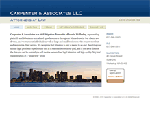 Tablet Screenshot of carpenterassociateslaw.com